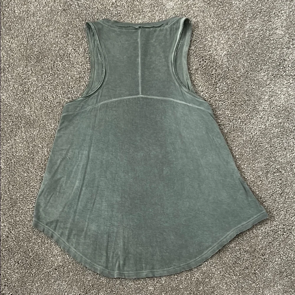 Z Supply Asymmetrical Green Tank Top - Picture 3 of 3